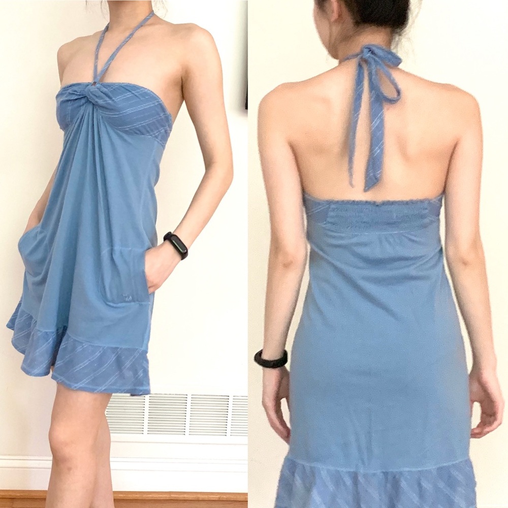 Abercrombie & Fitch Bandeau Halter Dress w Pockets - Picture 3 of 15